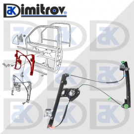 Стъклоподемник предна дясна врата VW Golf III Vento